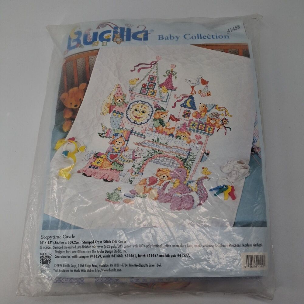 Bucilla Baby Collection Sleepytime Castle Cross Stitch Kit #41458 Fairytale